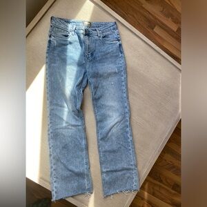 KUT From The Kloth Kelsey Fab AB Ankle Flare High Rise Jeans